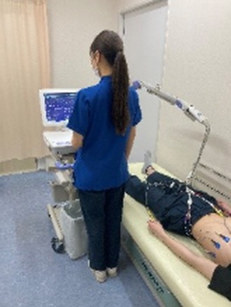 心電図検査の様子