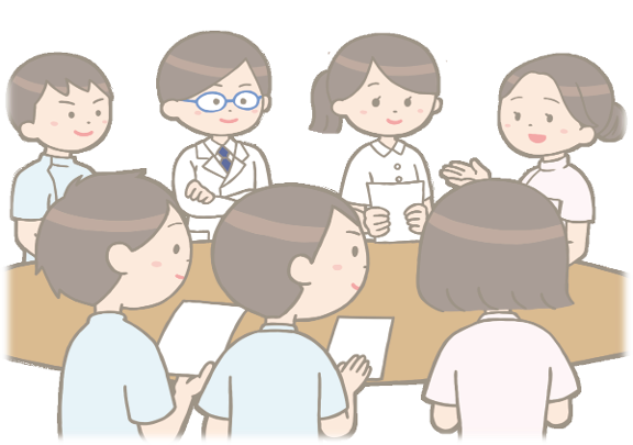 多職種連携の様子